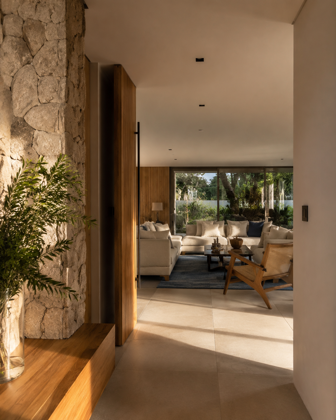 Ambiente residencial contemporâneo e acolhedor